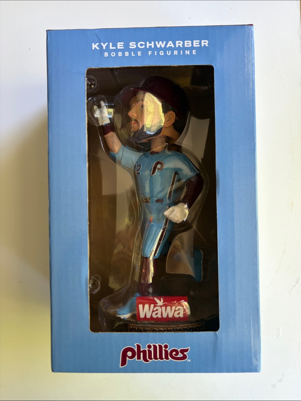 2026 Kyle Schwarber Blue Bobblehead Figurine - Wawa Edition